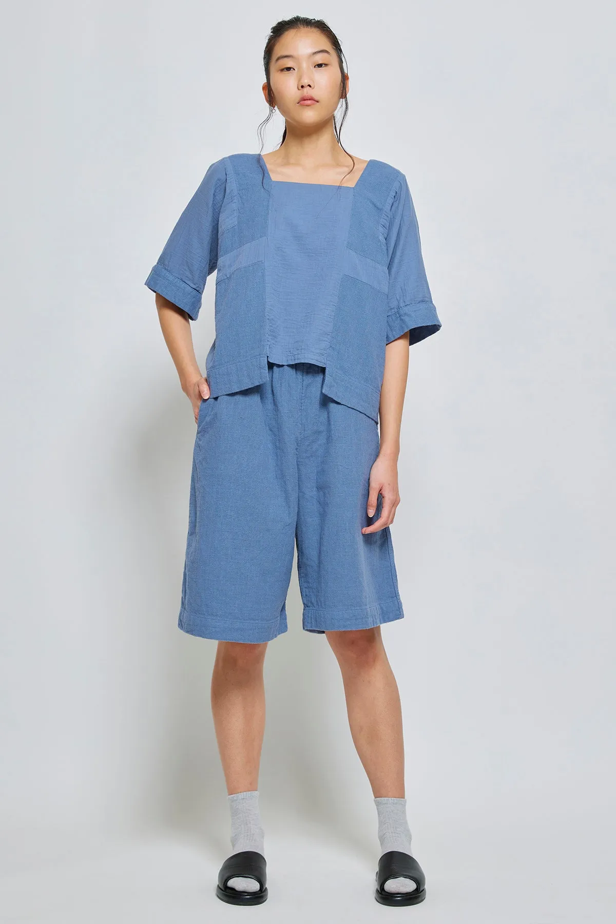 Archive Sale Elle Short in Double Layer Heavy Gauze, All Colors