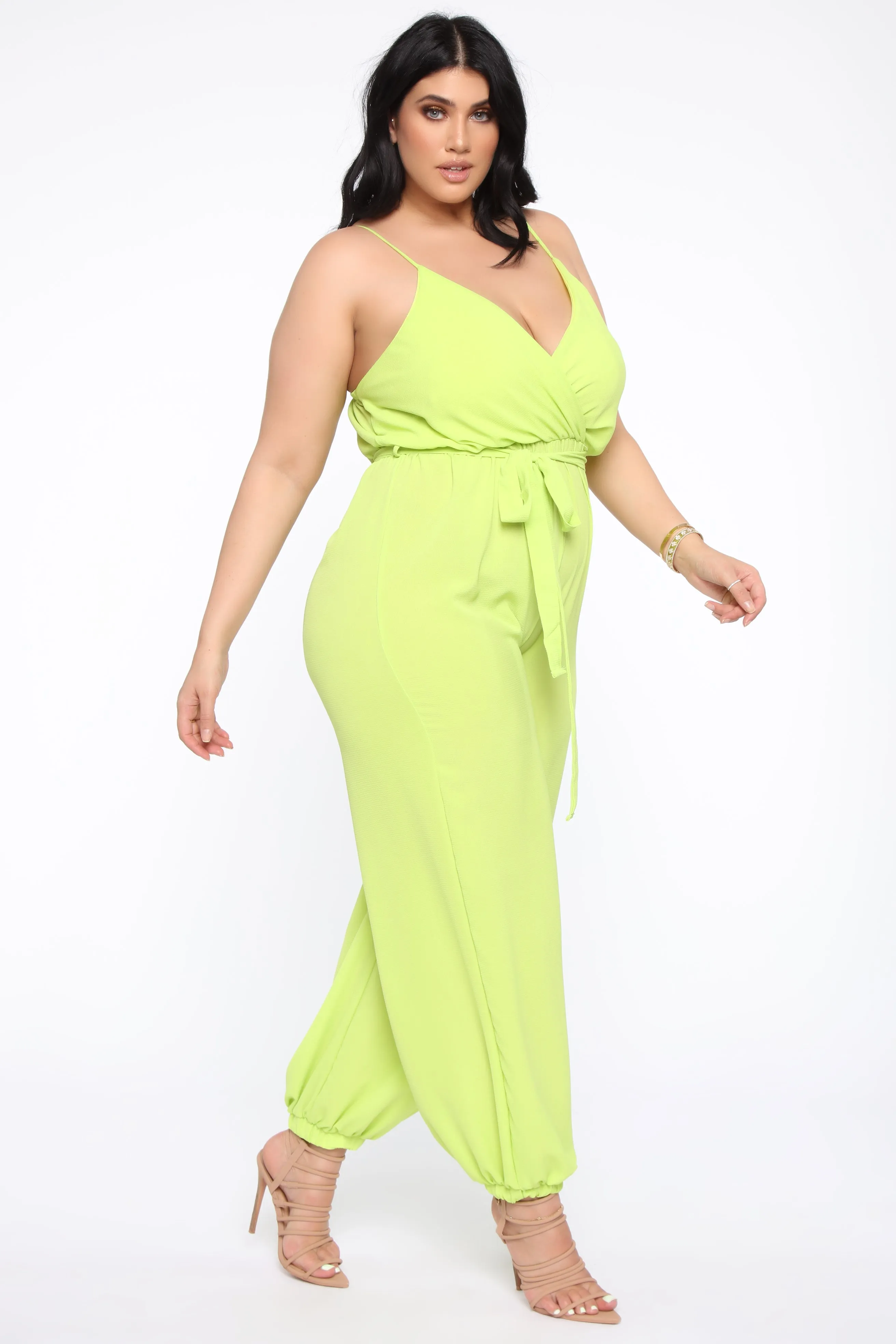 Avalon Jogger Jumpsuit - Lime