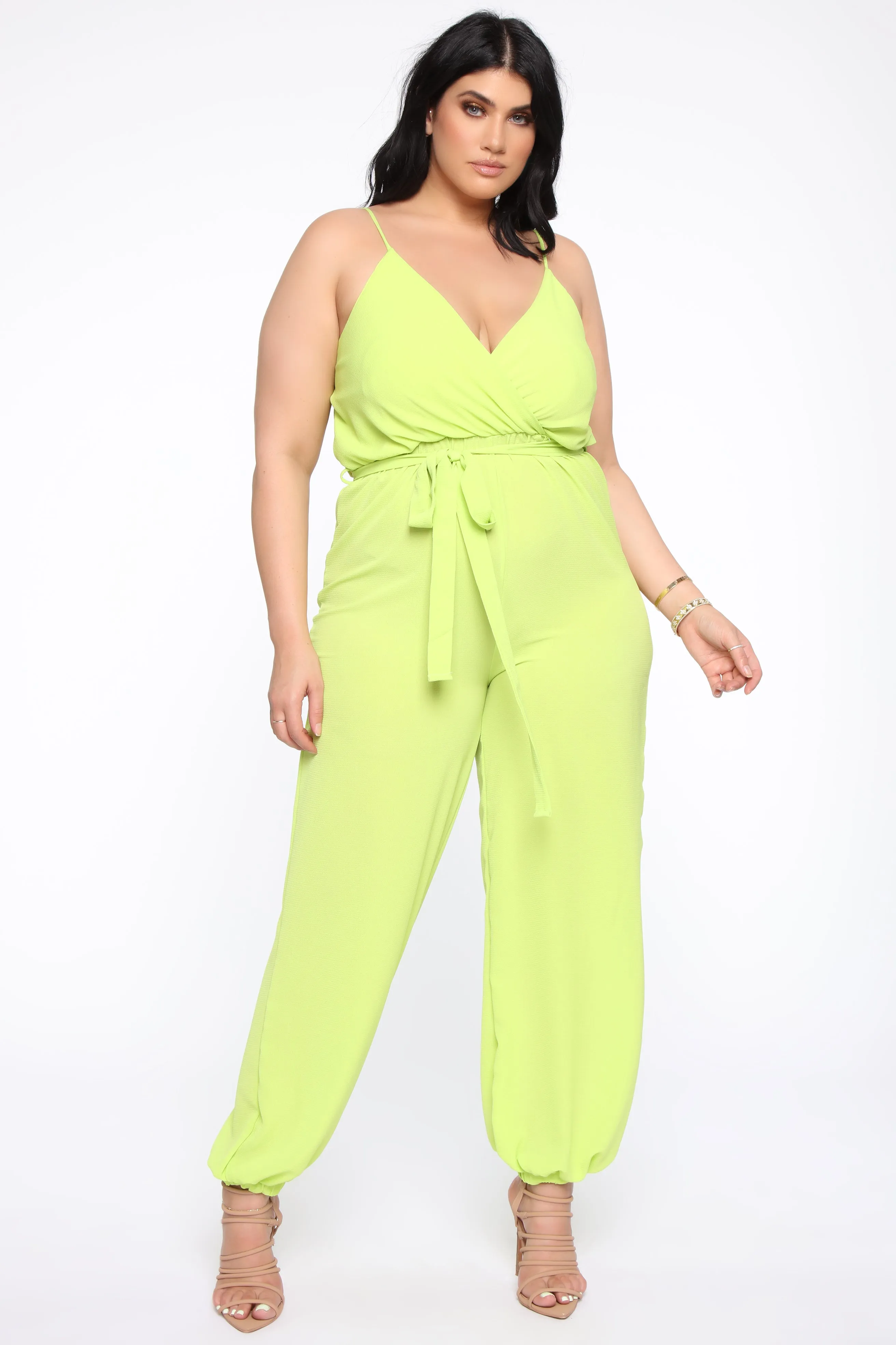 Avalon Jogger Jumpsuit - Lime
