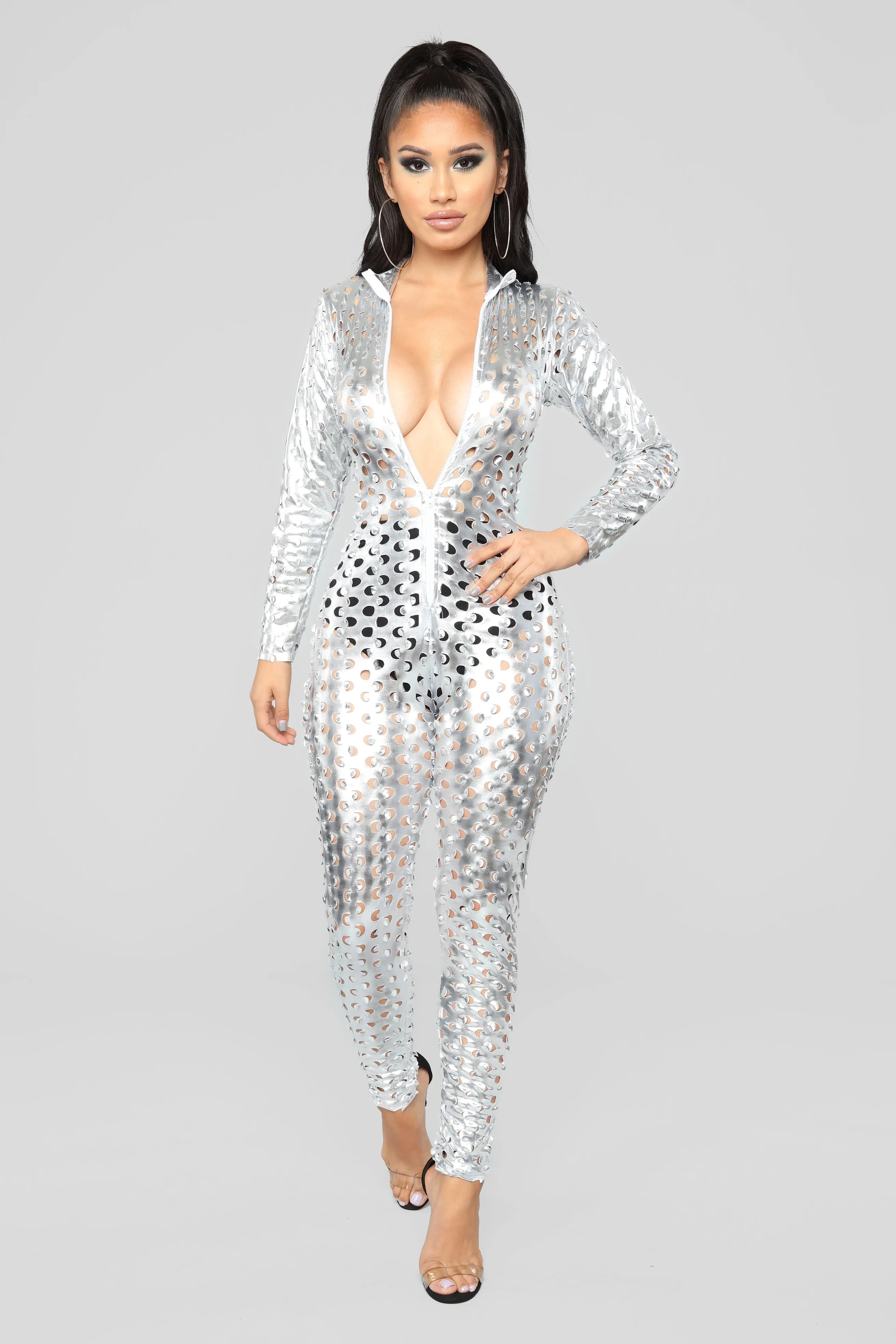 Back To The Future Jumpsuit - Silver