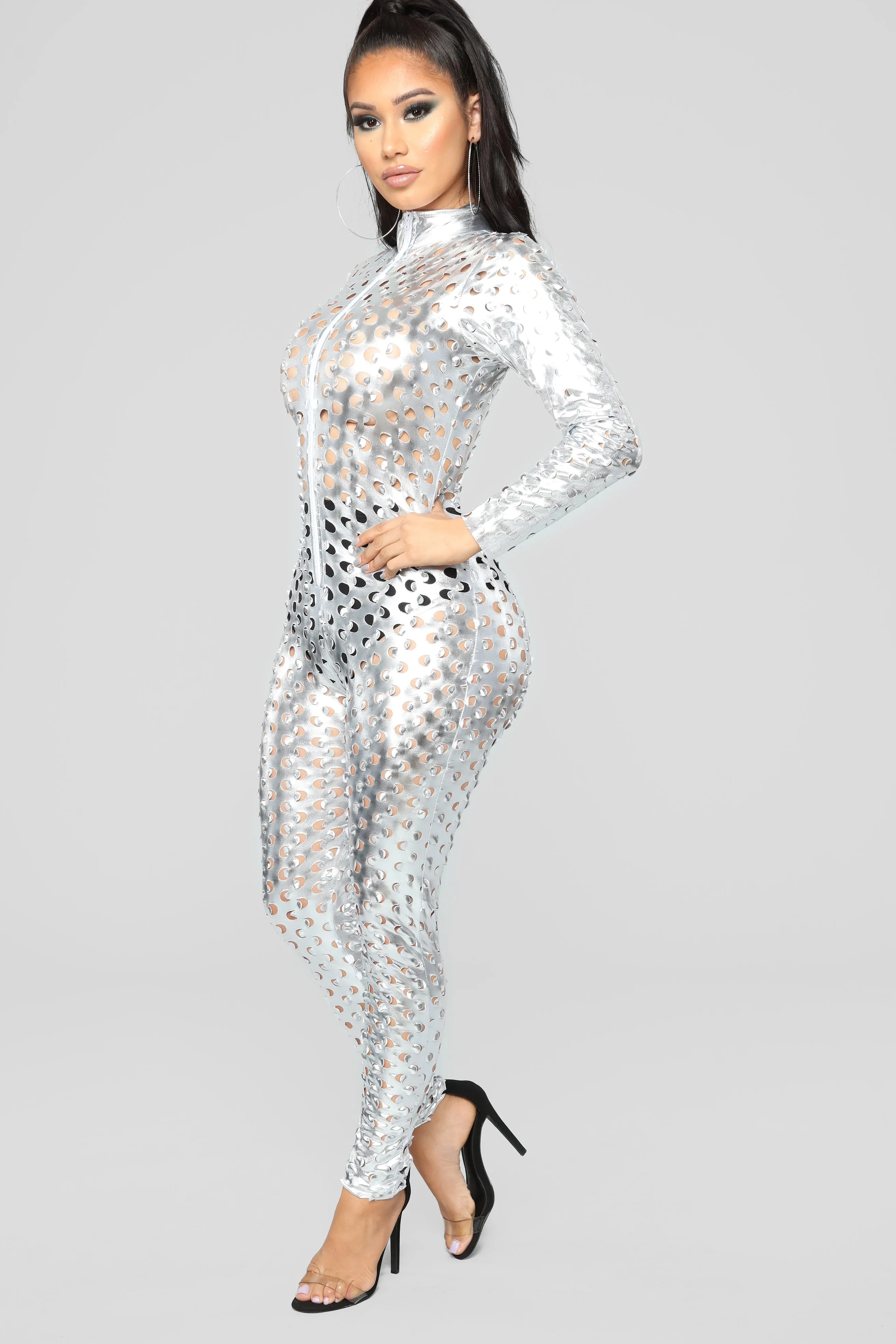 Back To The Future Jumpsuit - Silver