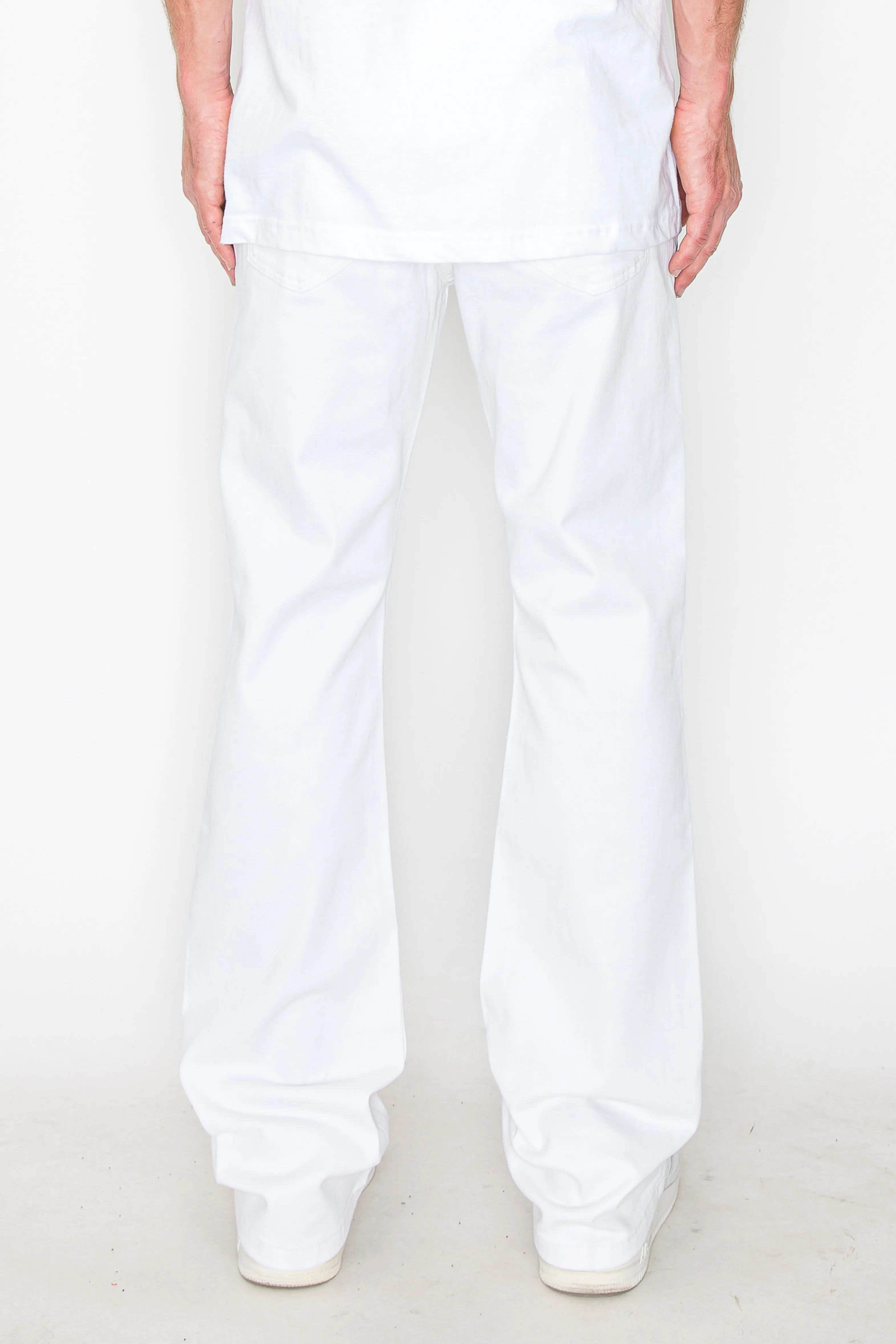 Bootcut Rip & Repair Colored Jeans