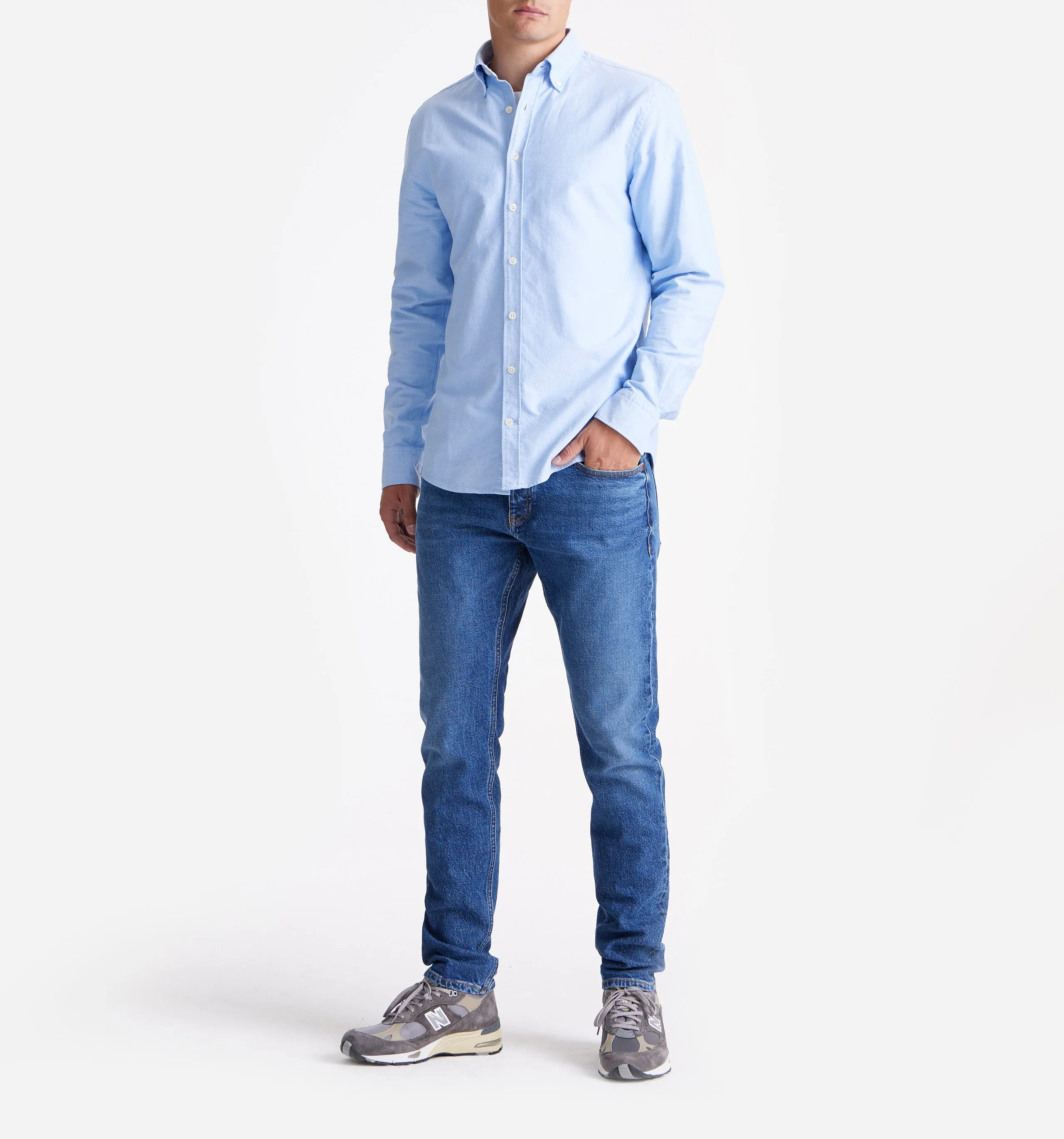 Button Down Oxford Shirt Light Blue