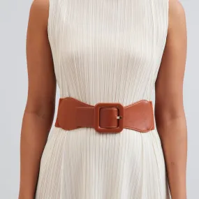 Classic Self Buckle Belt - Tan