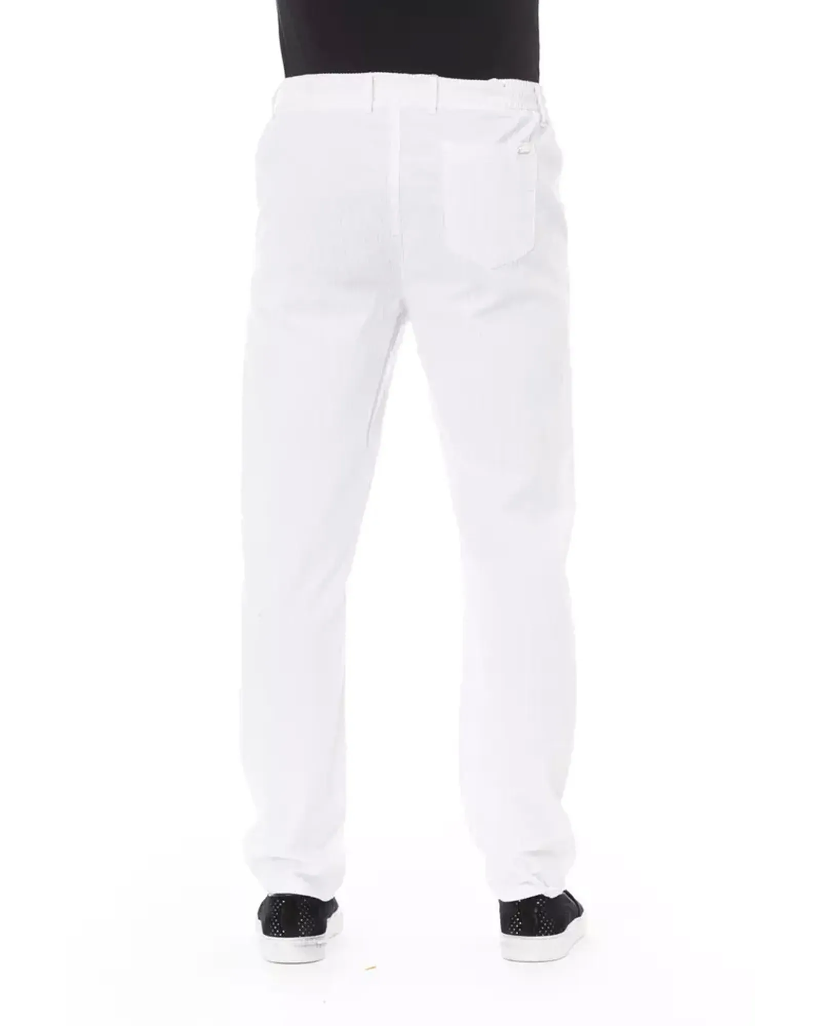 Drawstring Chino Trousers with Side and Back Pockets - W30 US
