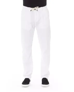 Drawstring Chino Trousers with Side and Back Pockets - W30 US