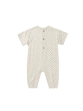 Hayes Jumpsuit - Dove Check