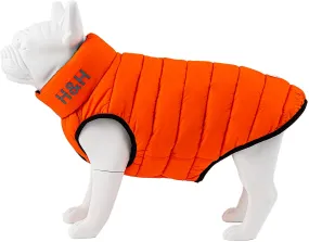 Hugo & Hudson Puffer Jacket Orange/Navy