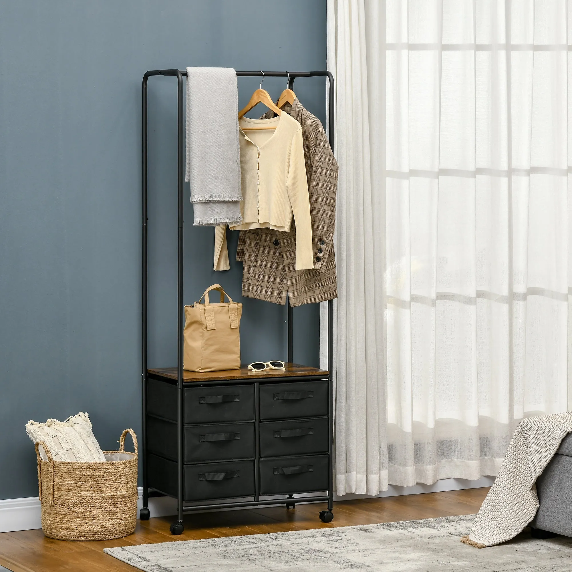 Industrial Hanging Clothes Rail