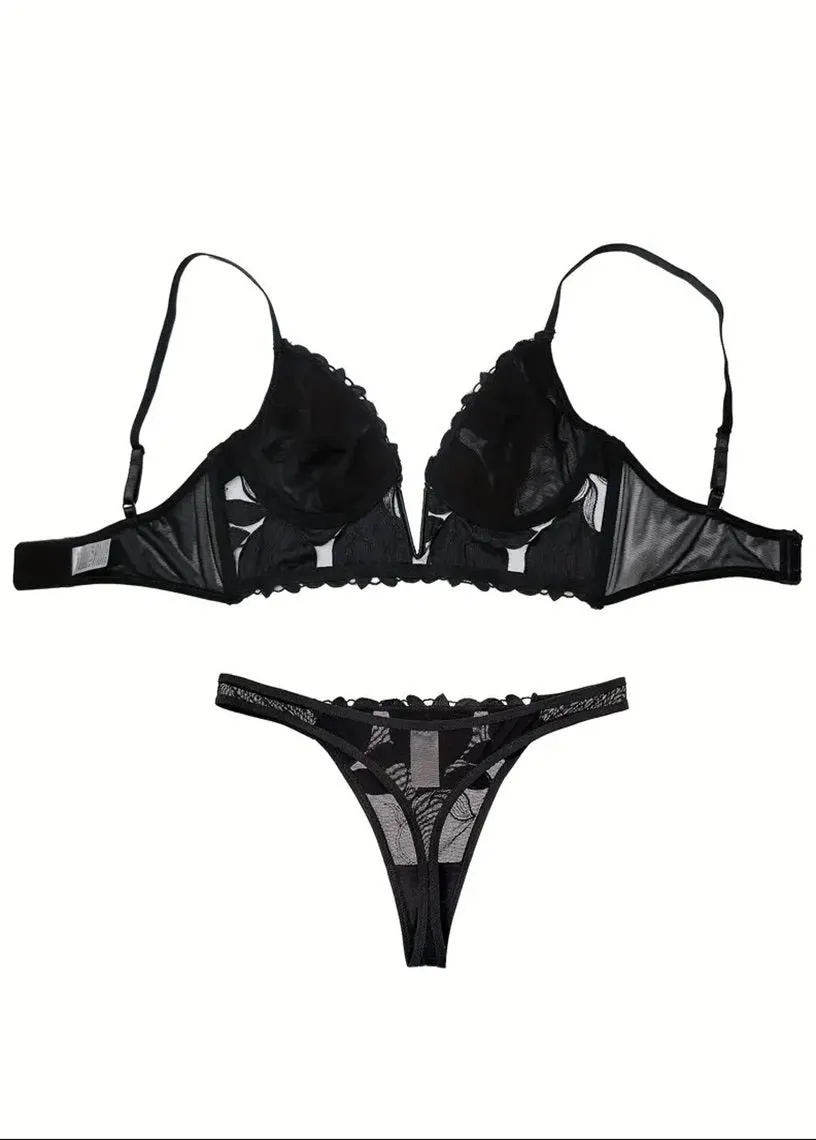 Jade Lingerie Set Black