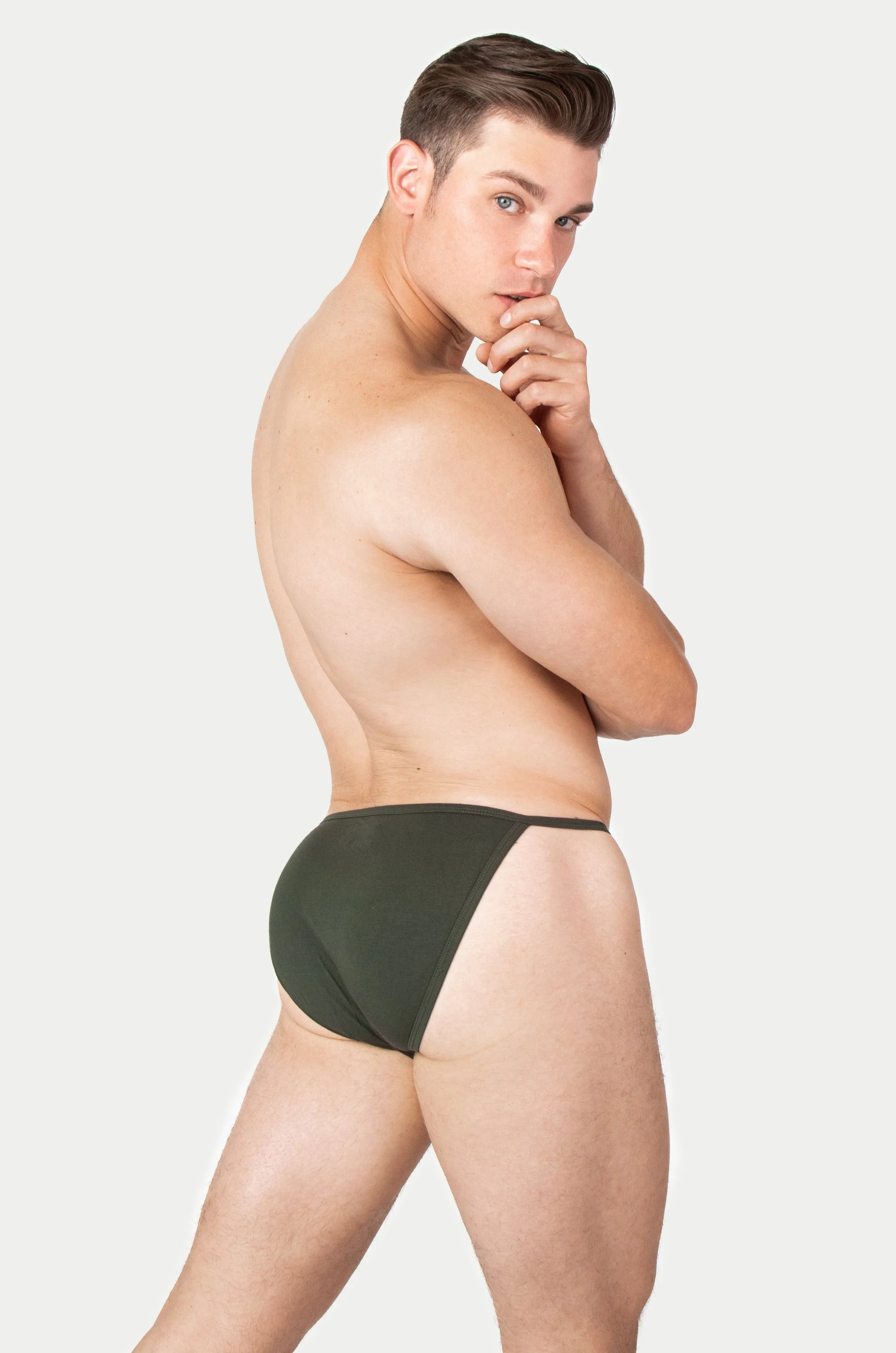 LUXE String Bikini - Deep Olive
