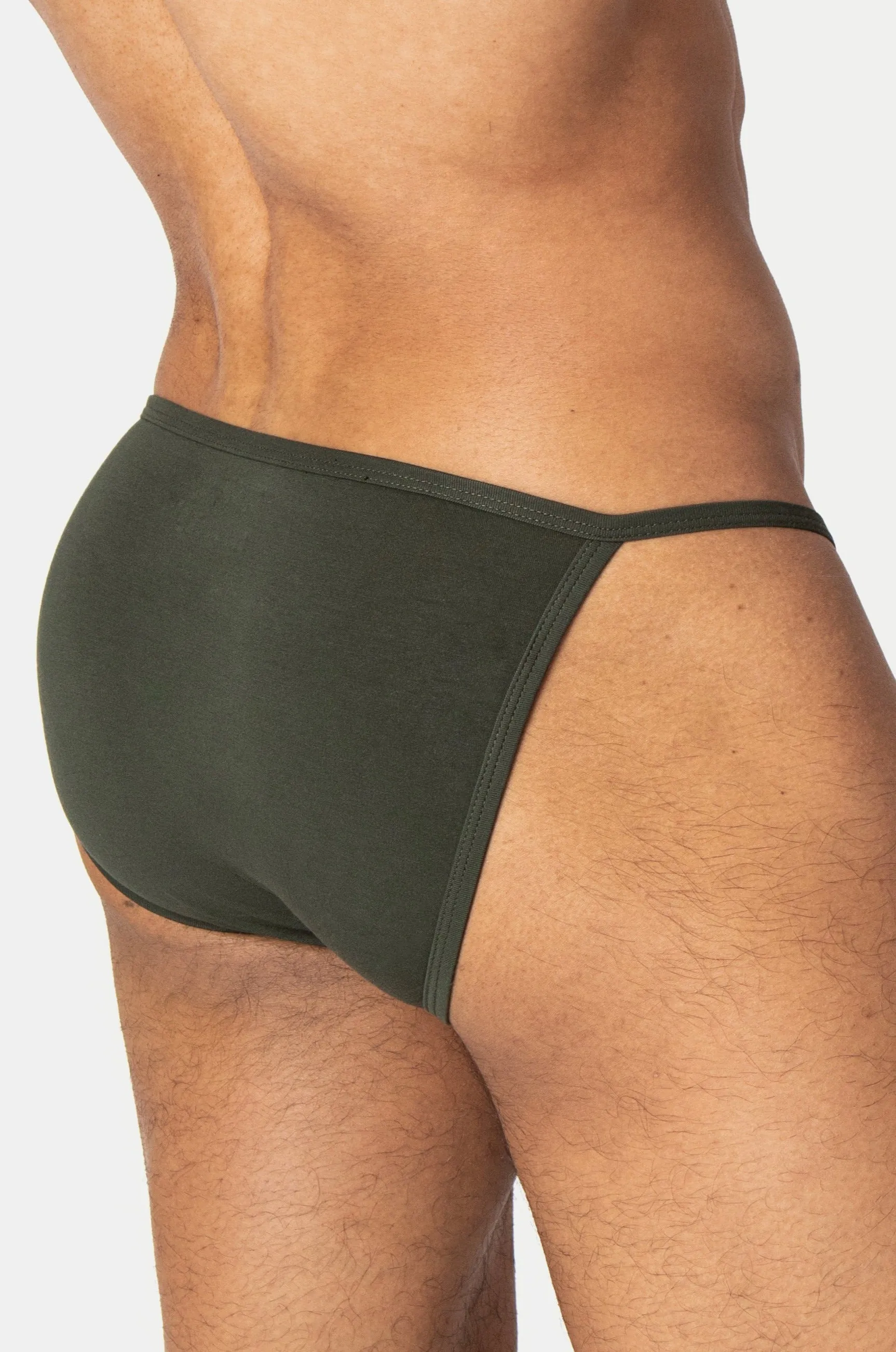 LUXE String Bikini - Deep Olive