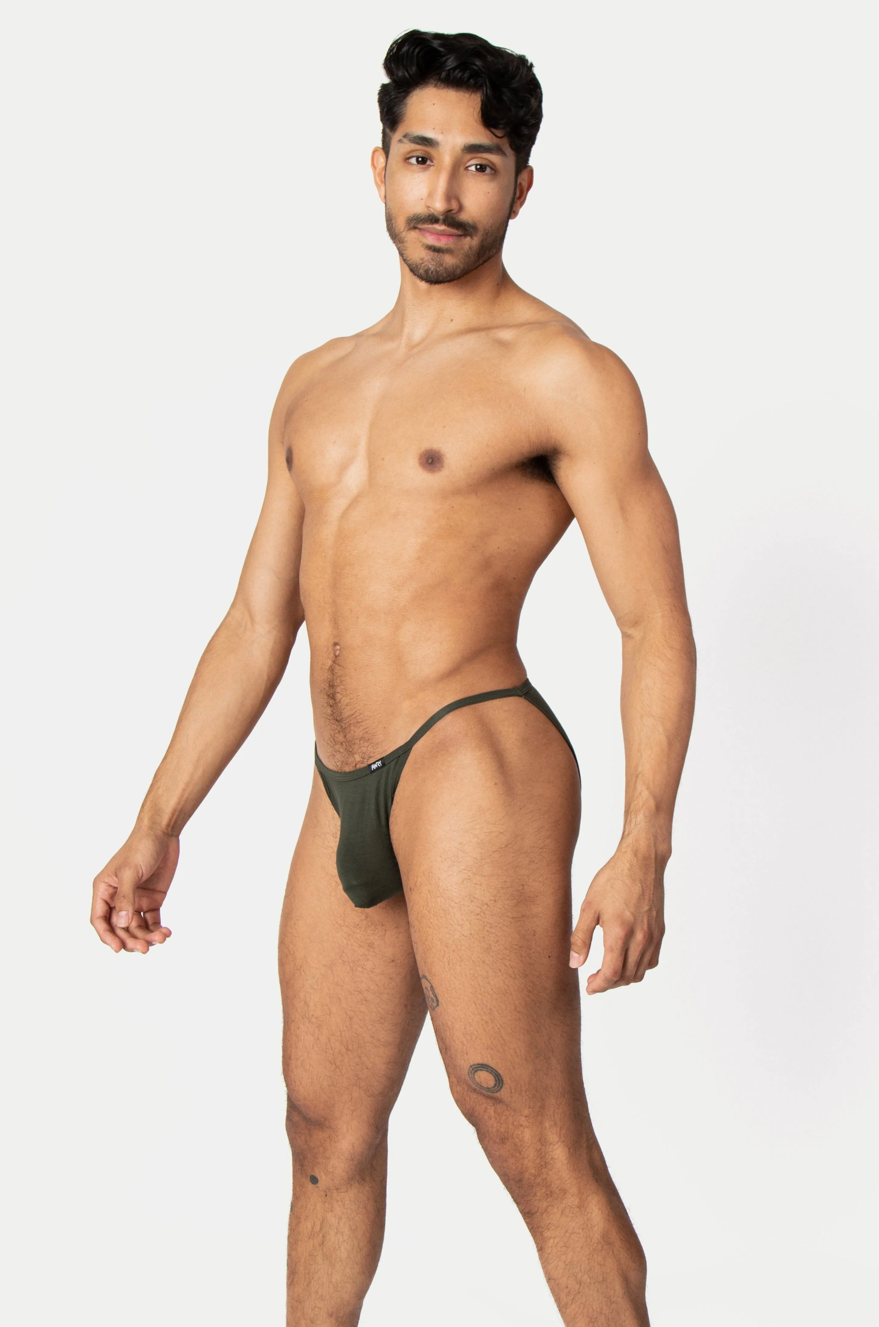 LUXE String Bikini - Deep Olive