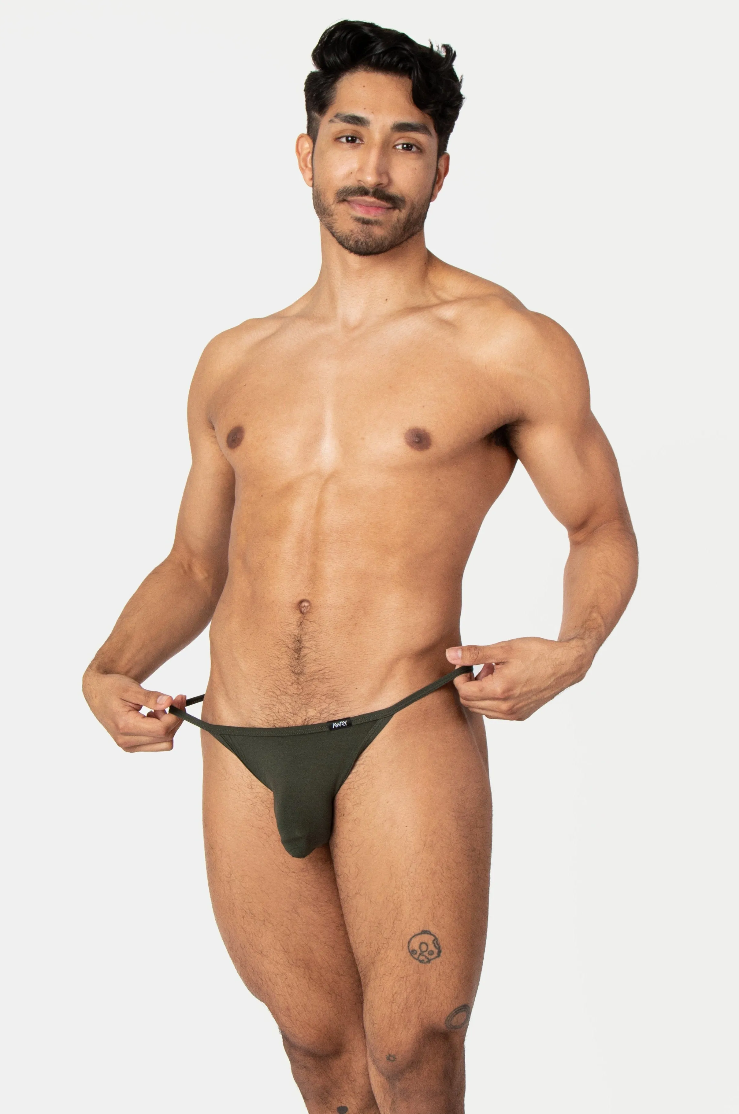 LUXE String Bikini - Deep Olive