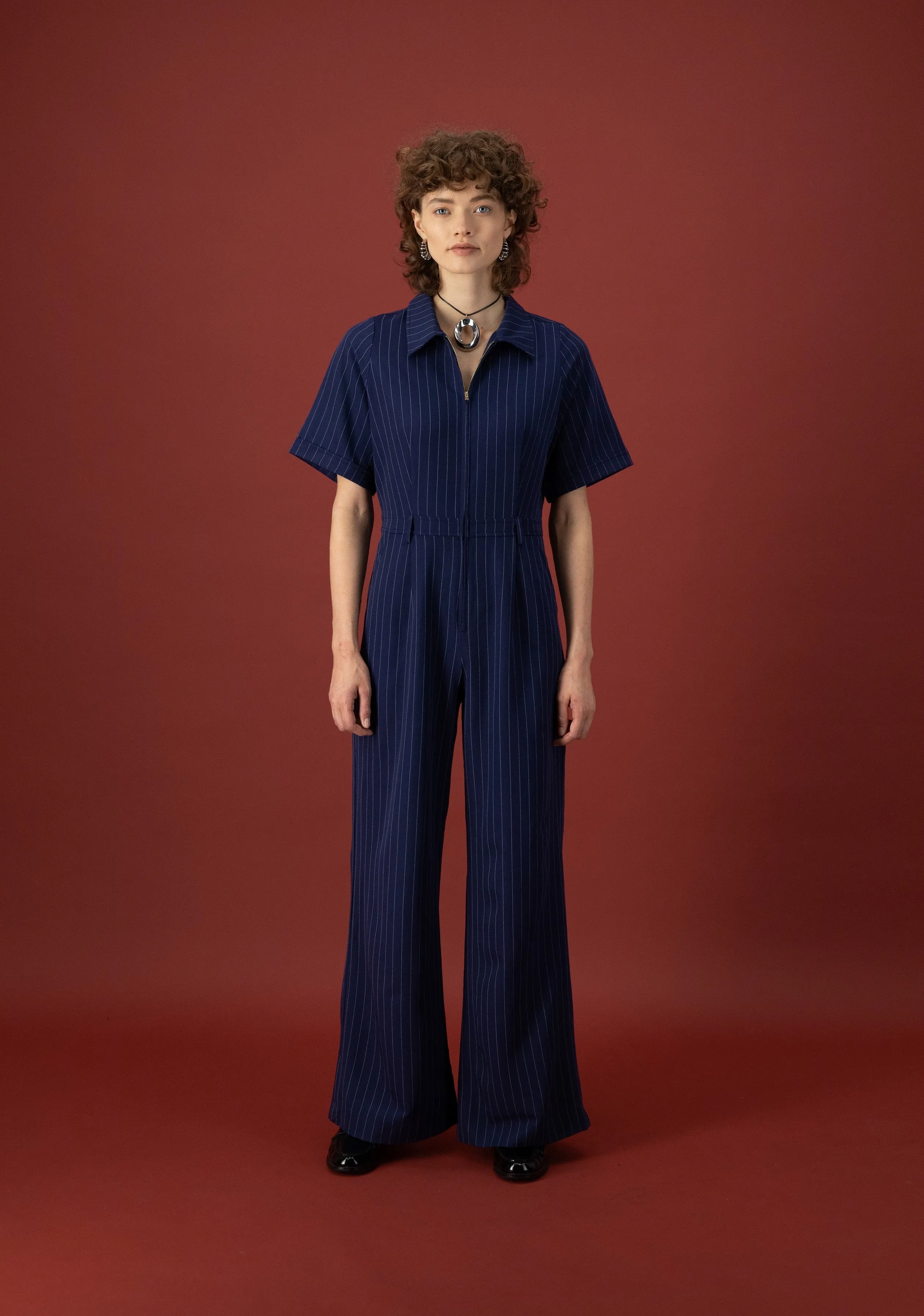 Pivot Pinstripe Jumpsuit