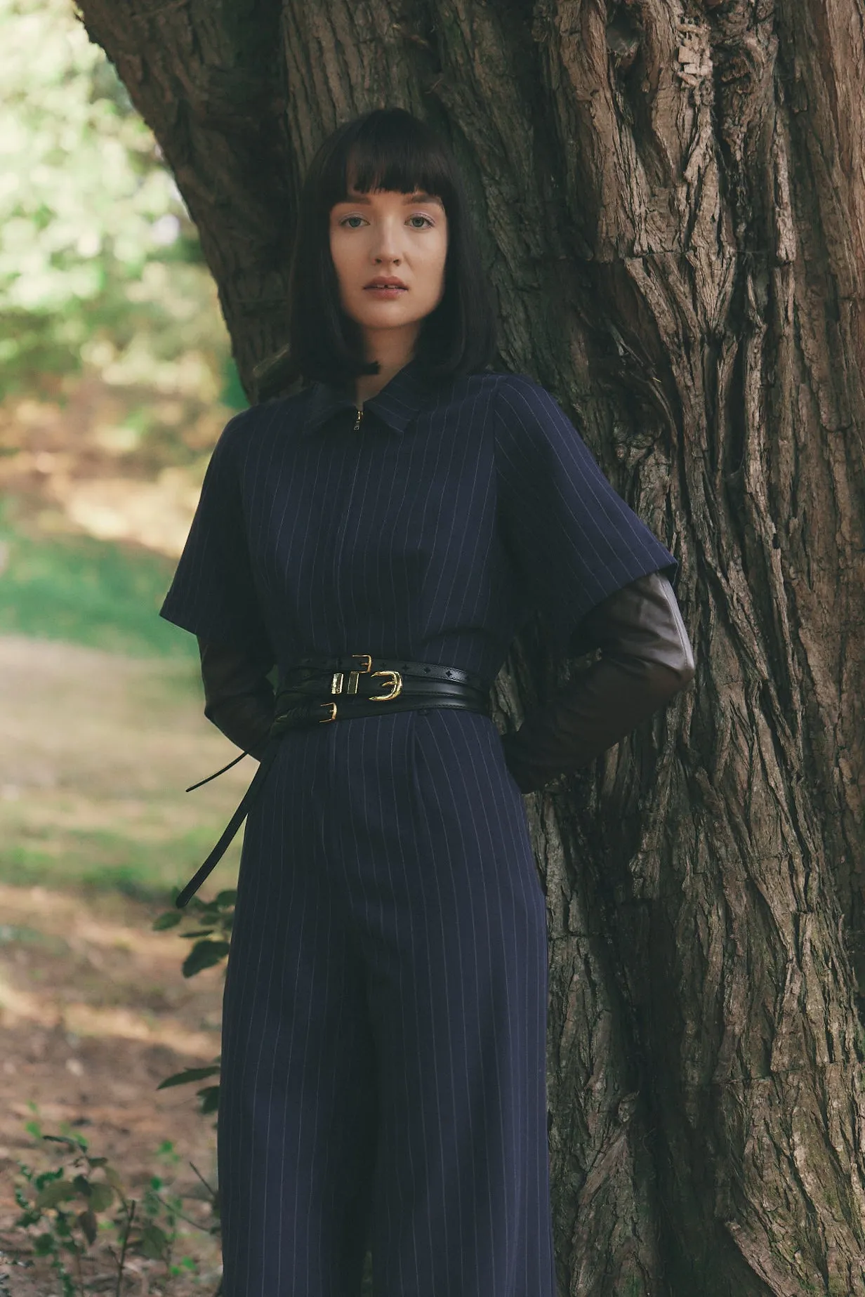 Pivot Pinstripe Jumpsuit