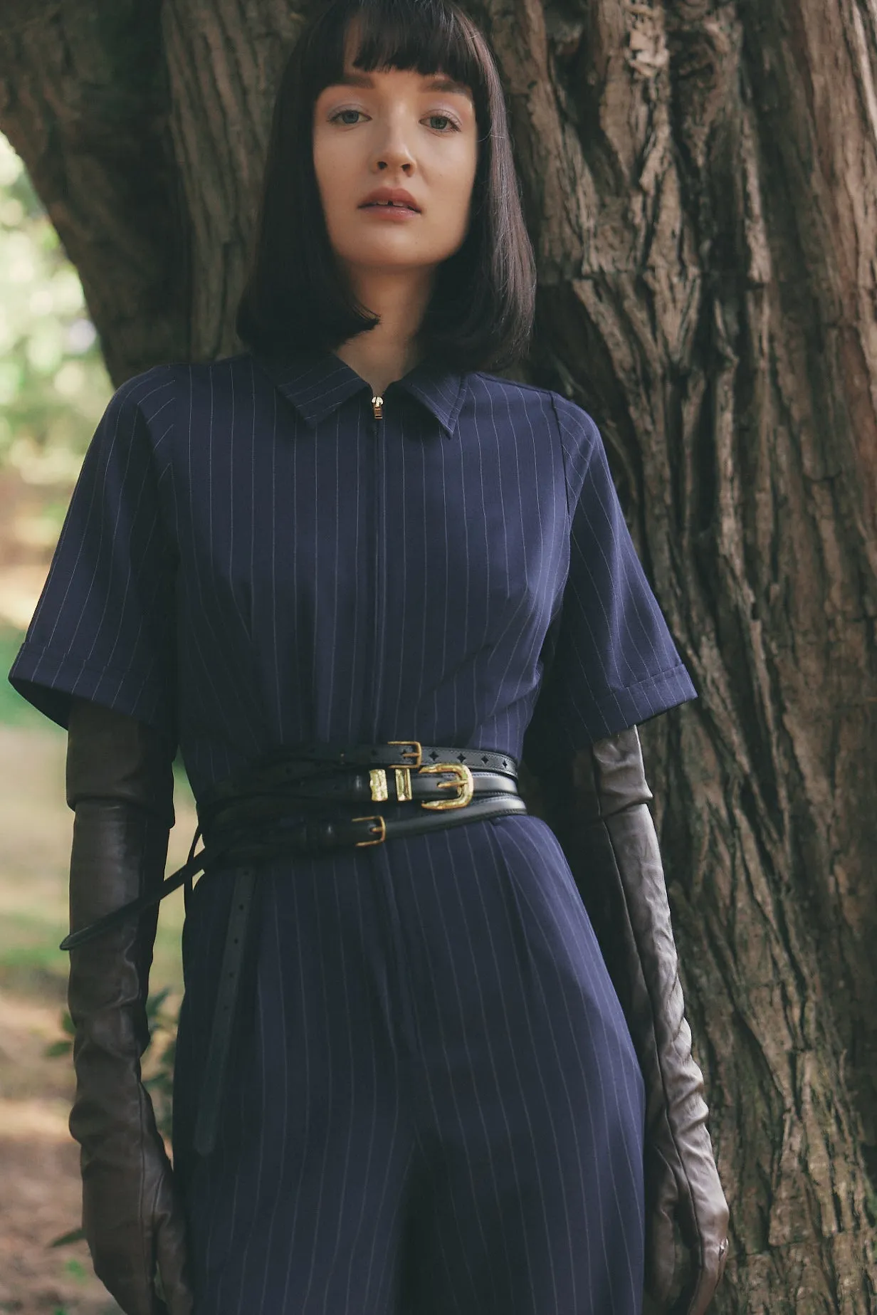 Pivot Pinstripe Jumpsuit