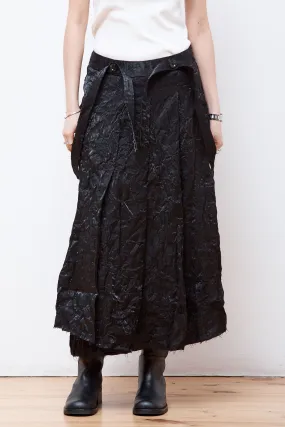 Pleated Lace Skirt Black