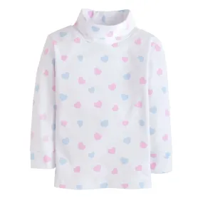 Printed Turtleneck | Hearts