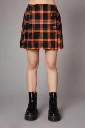 Pumpkin Tartan Skirt