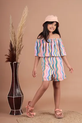 Rainbow Stripe Playsuit