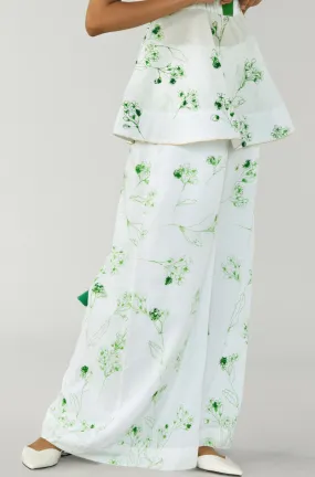 Shiro Floral Flared Pants