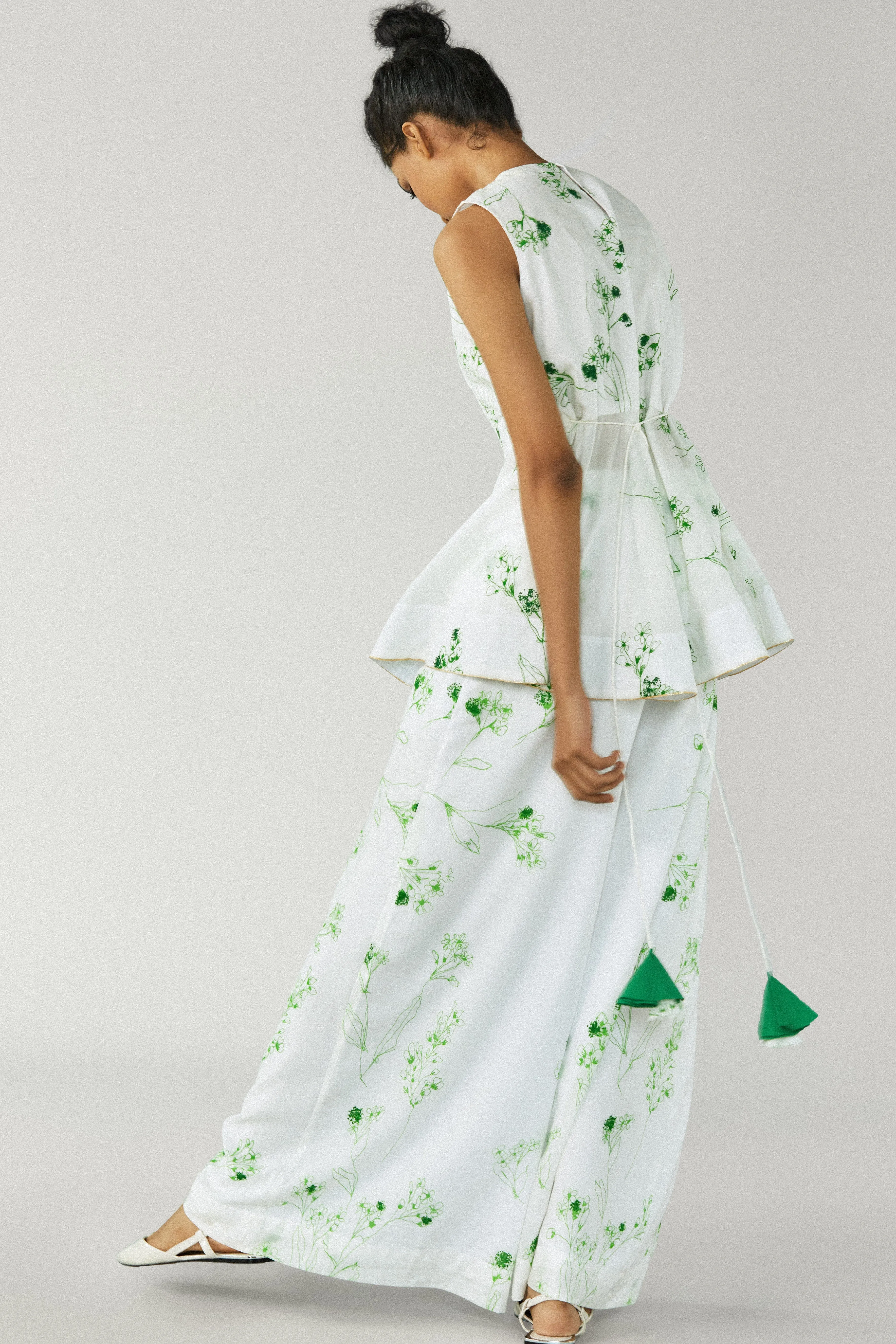 Shiro Floral Flared Pants