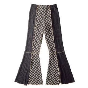 Shirring flared pants
