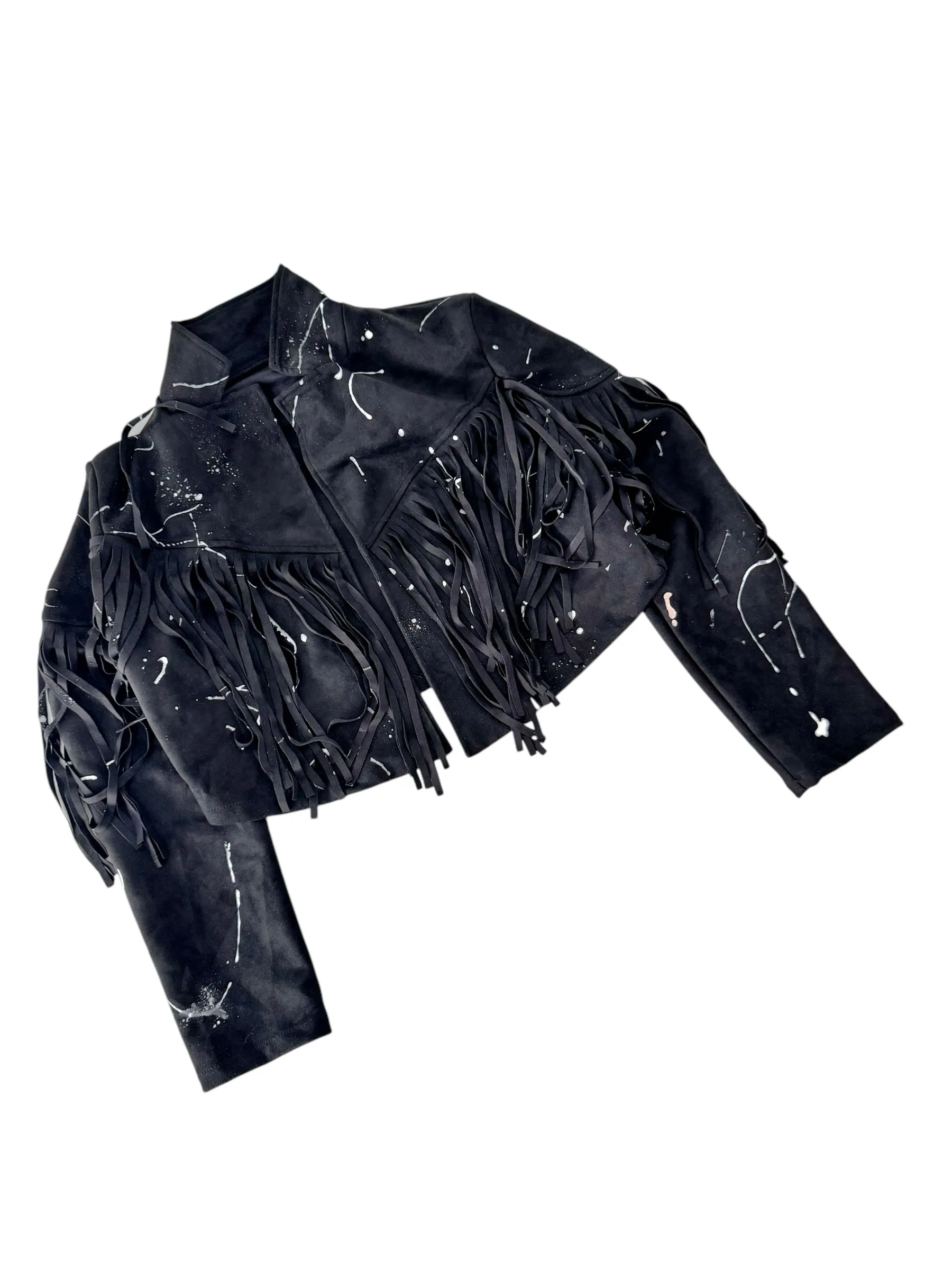 'Splatter & Fringe' Lightweight Jacket