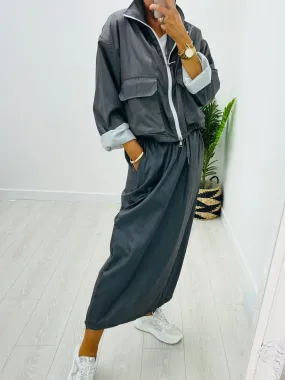 Susan Skirt Suit Grey