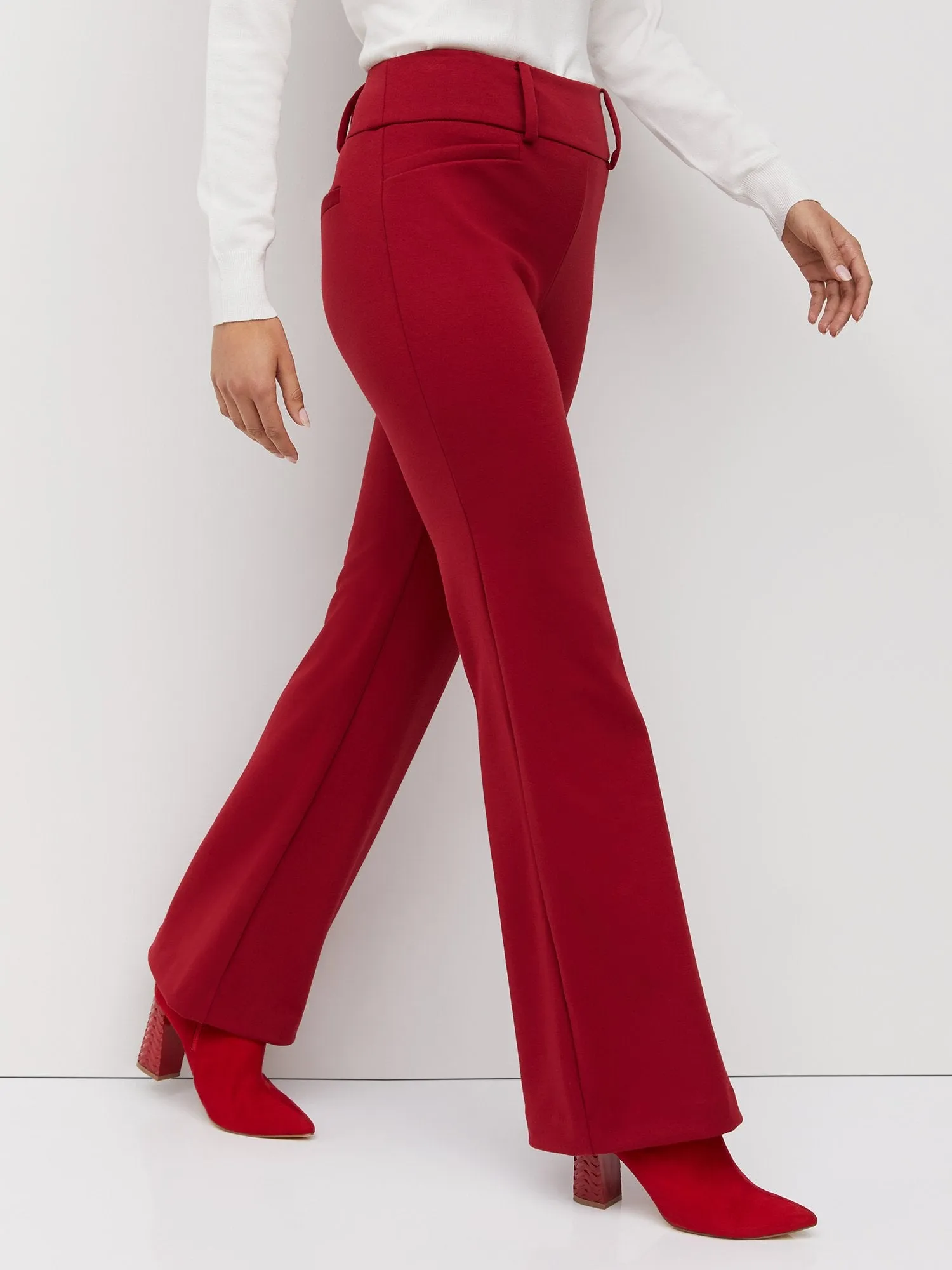 Tall Pull-On High-Rise Flare Ponte Pant - Superflex