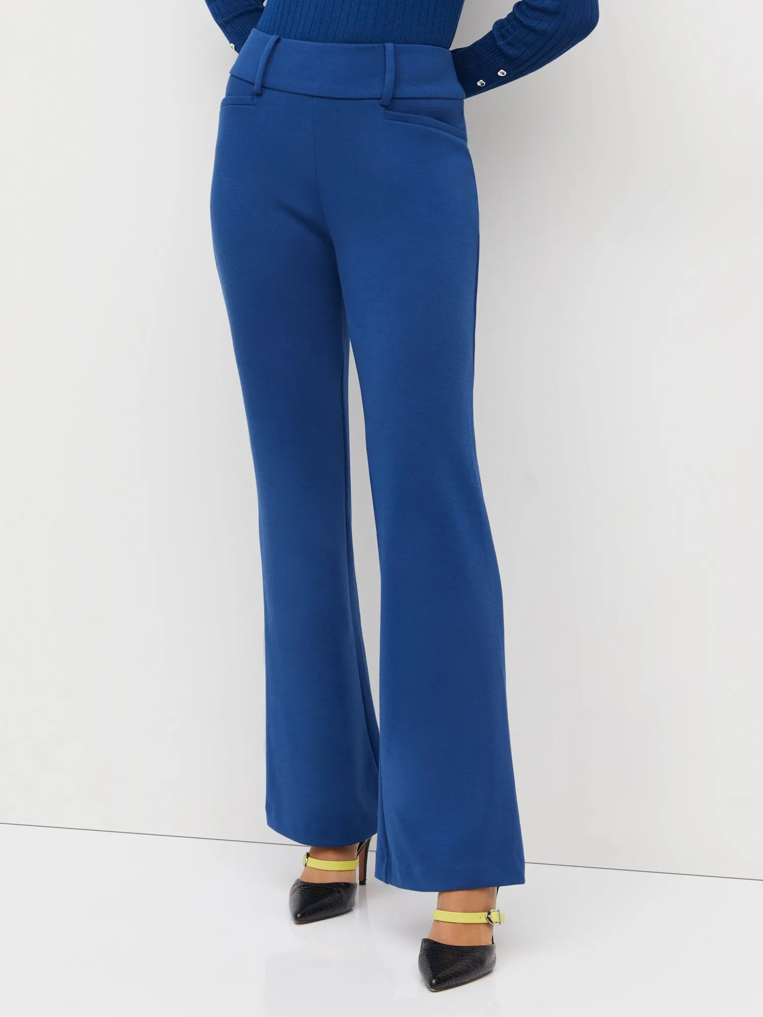 Tall Pull-On High-Rise Flare Ponte Pant - Superflex