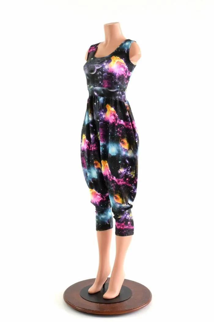 Tank Top Drop Crotch Harem Jumpsuit