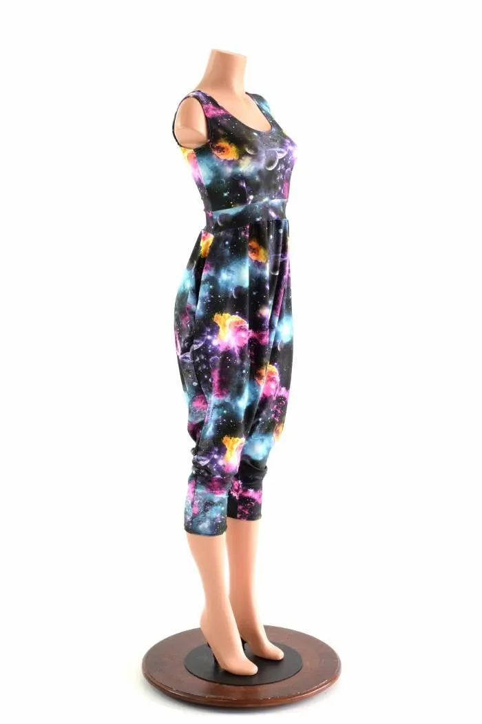 Tank Top Drop Crotch Harem Jumpsuit