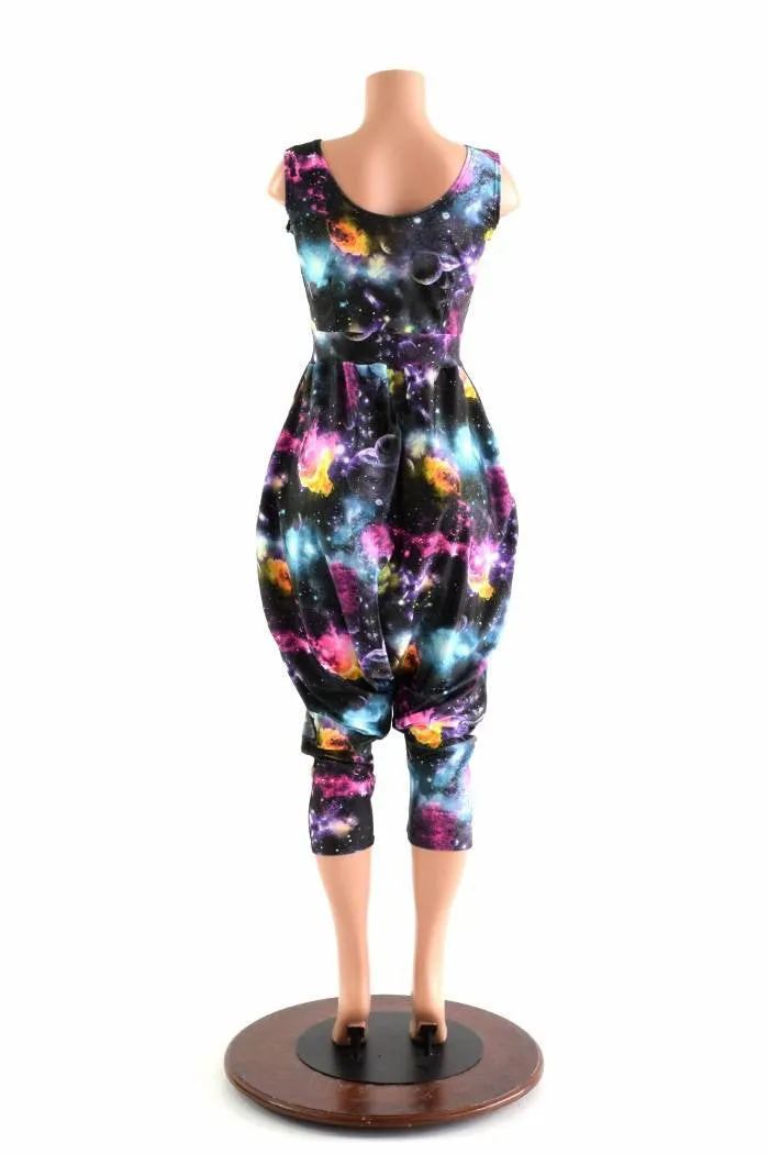 Tank Top Drop Crotch Harem Jumpsuit