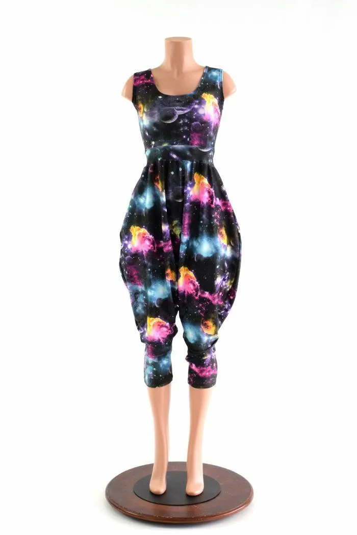 Tank Top Drop Crotch Harem Jumpsuit