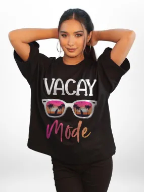 VACAY Mode Printed Womens Drop Shoulder T-shirt Legacy Boutiques Dhaka
