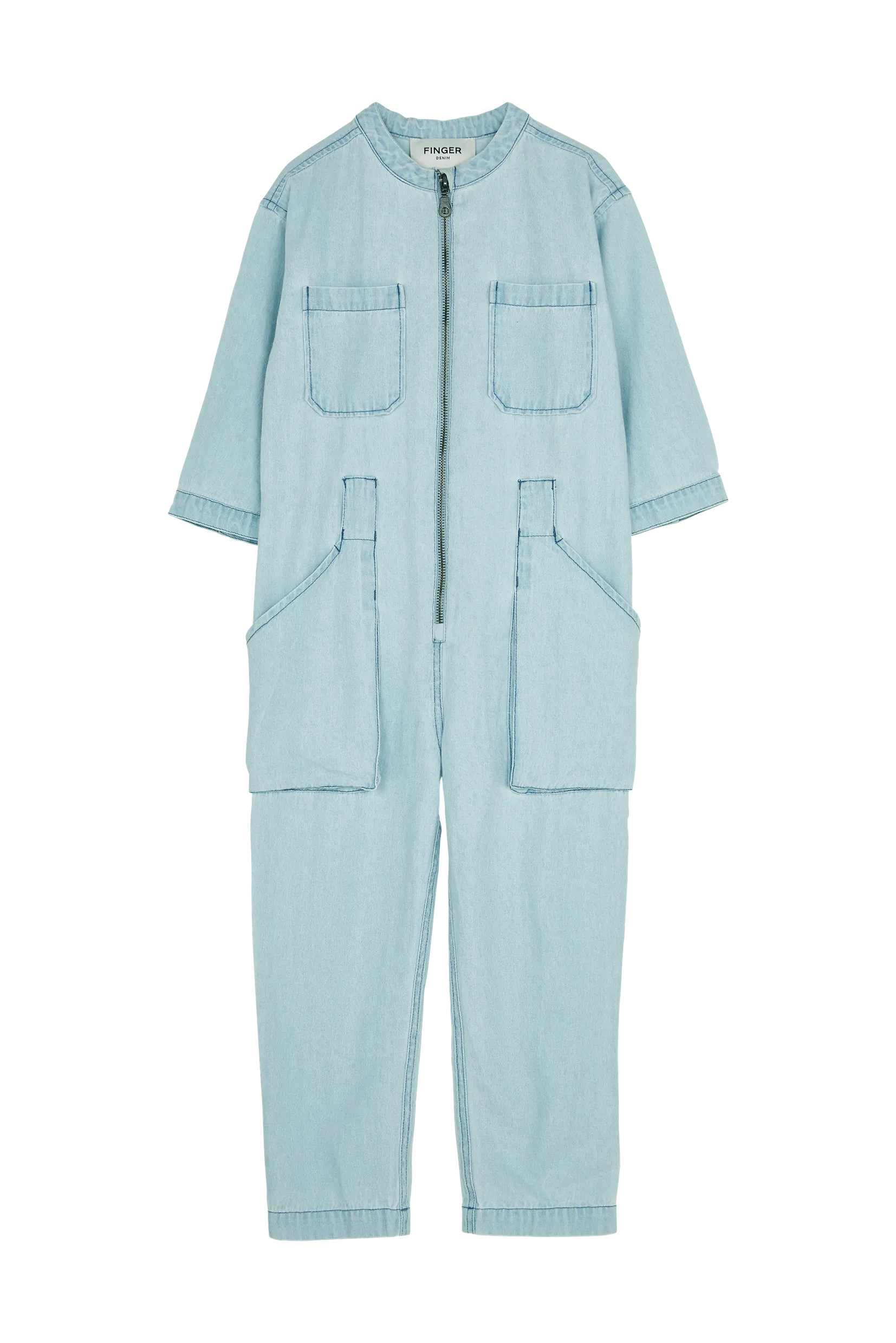 ZEBRA Bleached Blue Denim - Jumpsuit