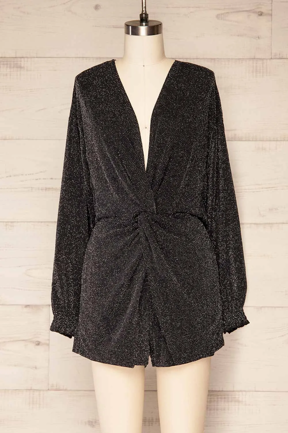 Zinda | Long Sleeve Metallic Romper