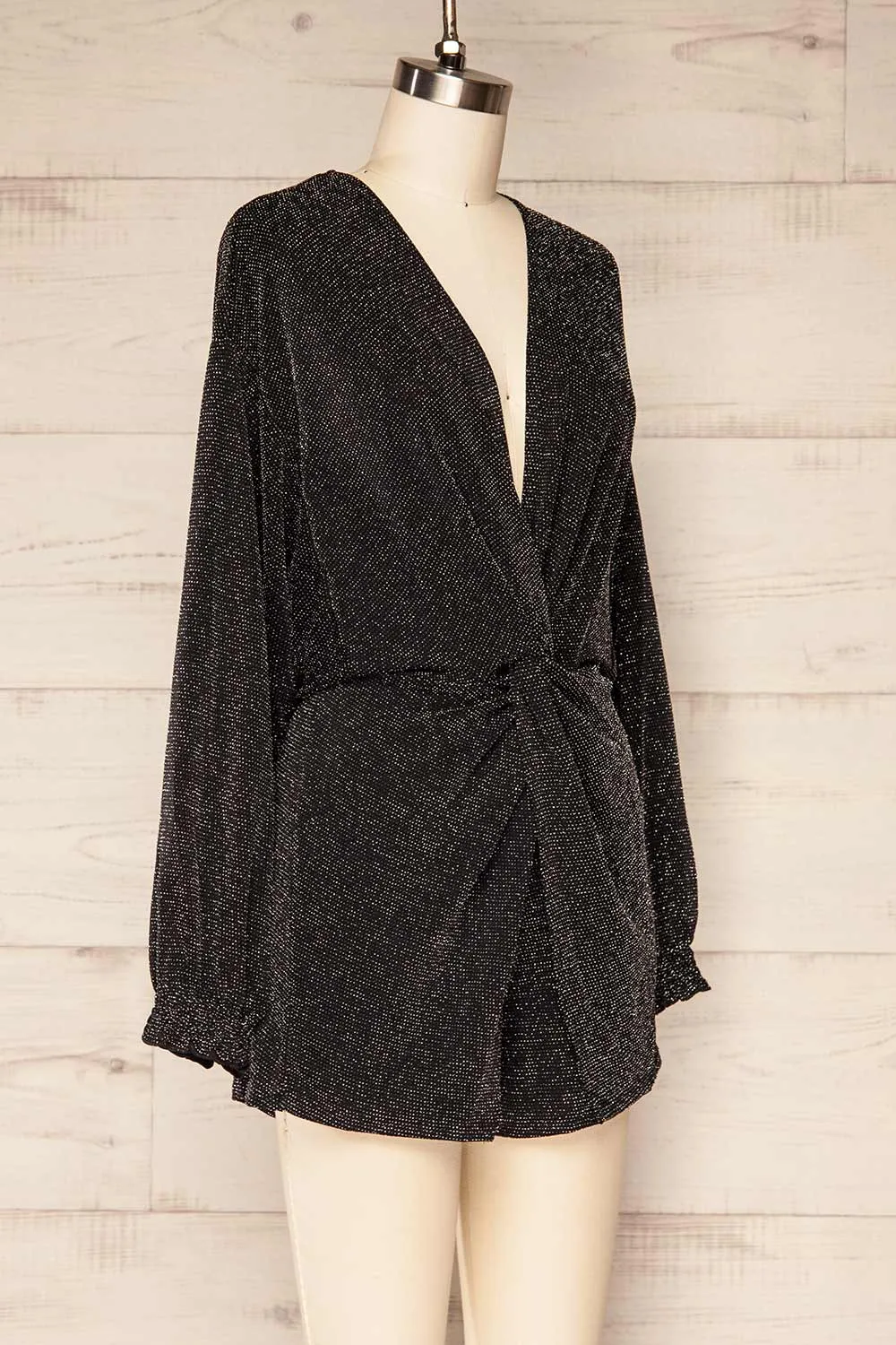 Zinda | Long Sleeve Metallic Romper