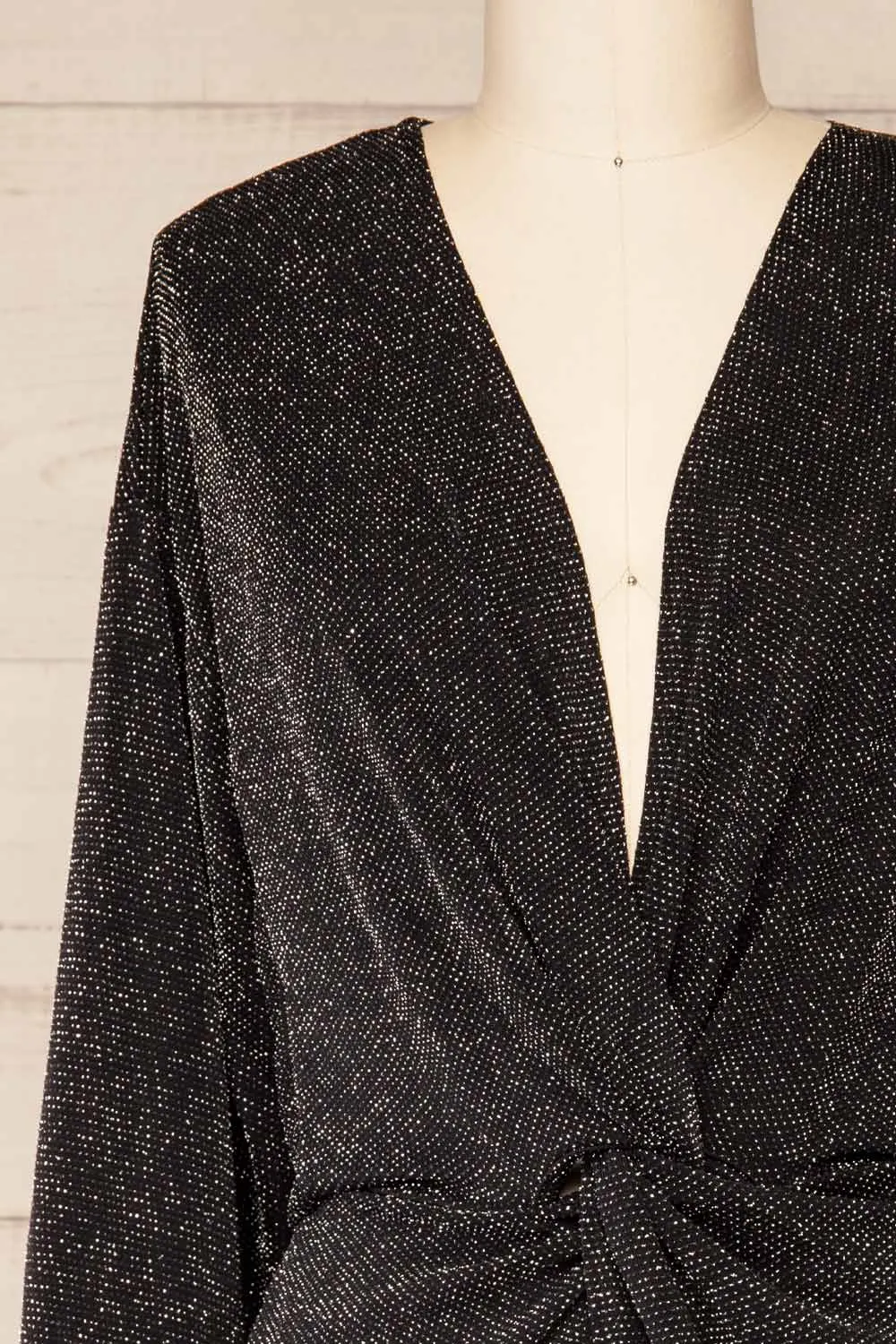 Zinda | Long Sleeve Metallic Romper