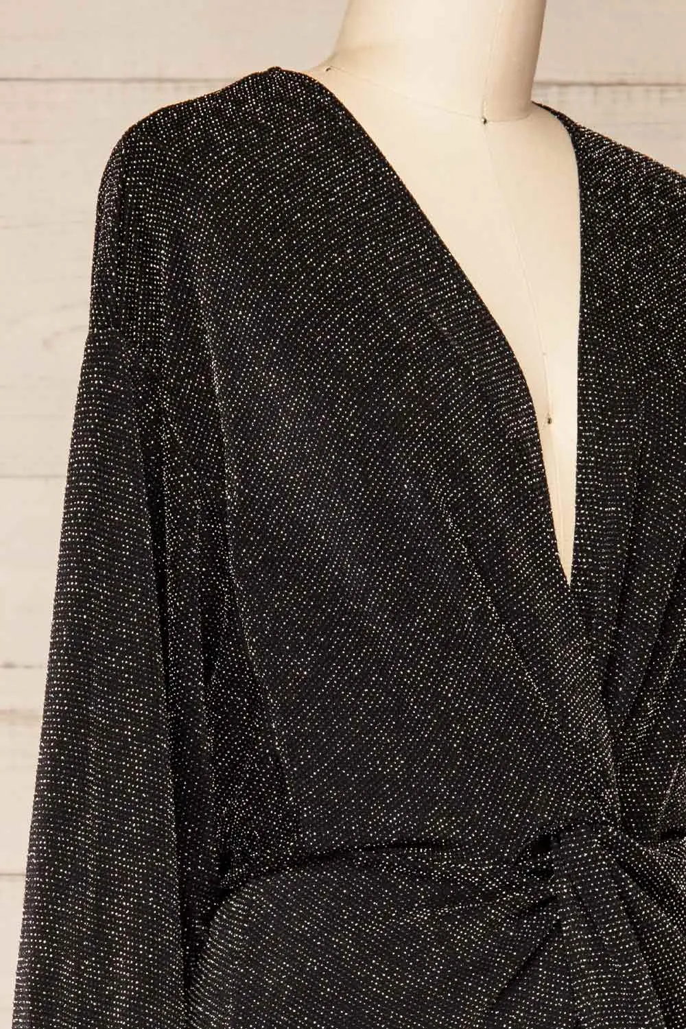 Zinda | Long Sleeve Metallic Romper